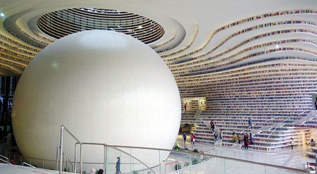 La Tianjin Binhai Library, Cina