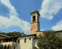 Posizione nido del Gheppio ad Astino