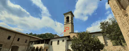 Posizione nido del Gheppio ad Astino