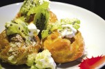 Profiteroles kiwi e cioccolato