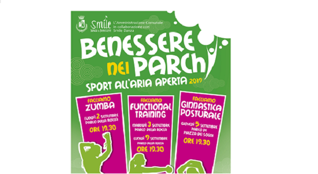 Benessere nei parchi – Sport all’aria aperta 2019
